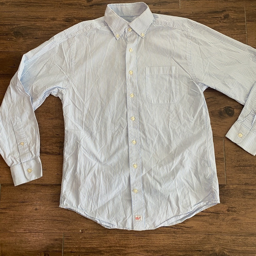 Vineyard Vines Small  Blue Striped Shirt